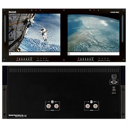 Image de V-R102DP-HDSDI Dual 10.4' LCD Rack Mount Panel with HDSDI Input